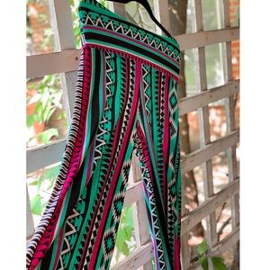Crazy pants, pattern pants, Aztec, fancy